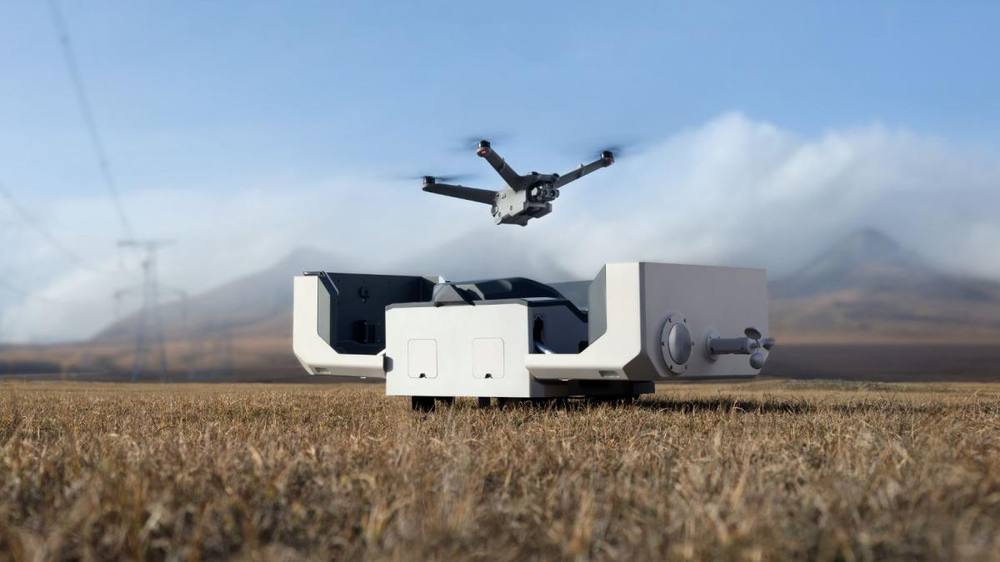 Automated drone docking station in the field